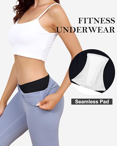 LEVAO Camel Proof Underwear for Women Seamless Underwear with Camel Concealer Toe No Show Yoga Bikini Workout Panties S-XXL