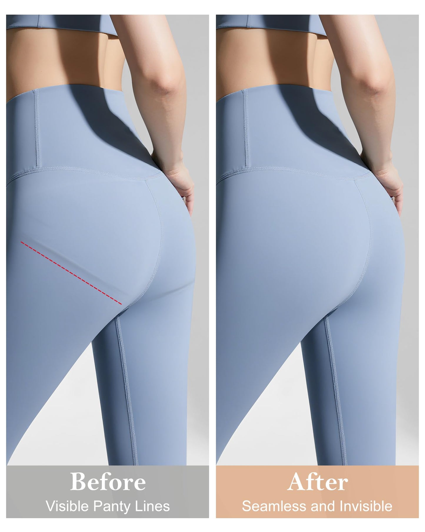 LEVAO Camel Proof Underwear for Women Seamless Underwear with Camel Concealer Toe No Show Yoga Bikini Workout Panties S-XXL