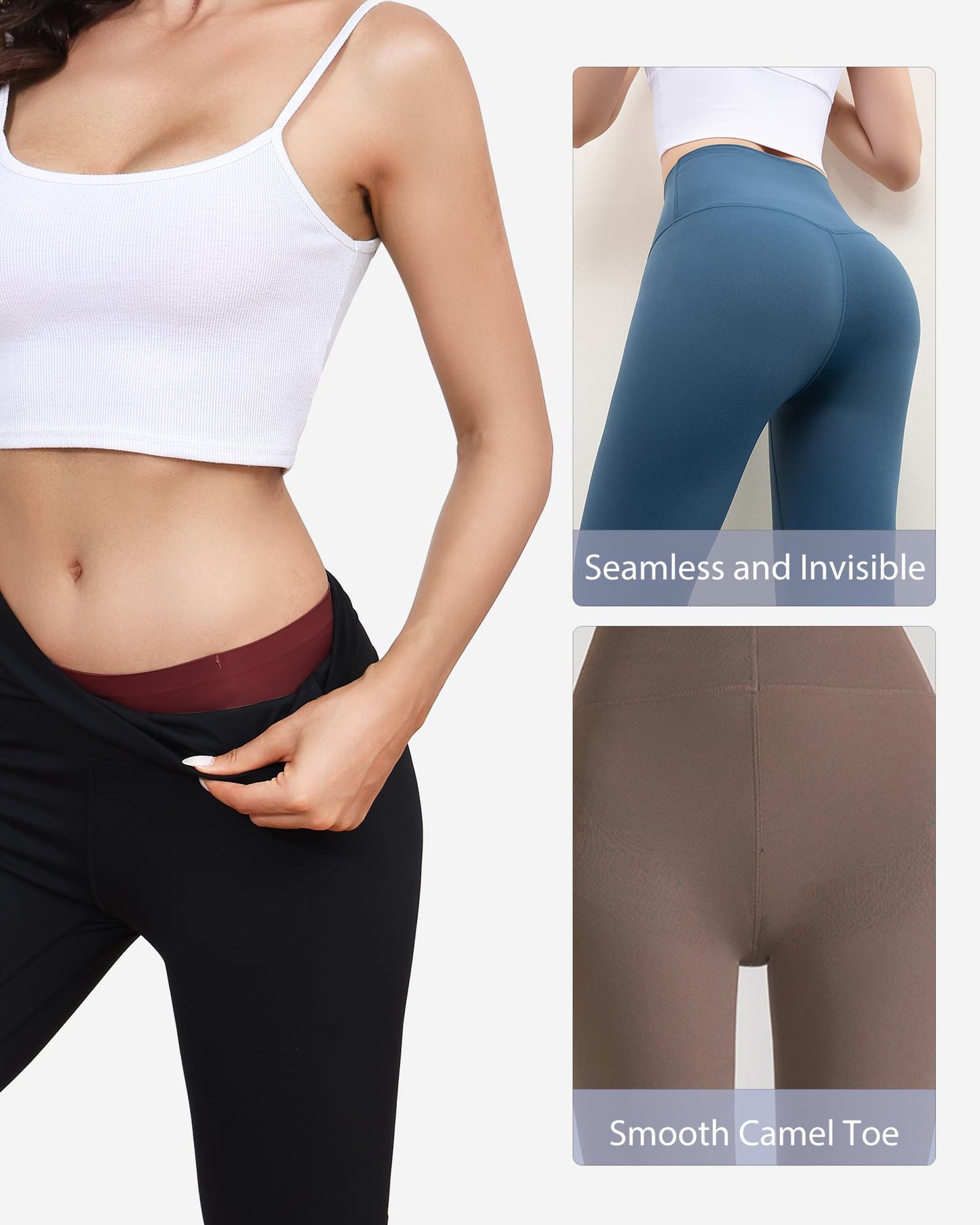 LEVAO Seamless Thongs for Women-Low Waist Invisible G-string No Show Thong Panty Liners Workout Panties S-XL