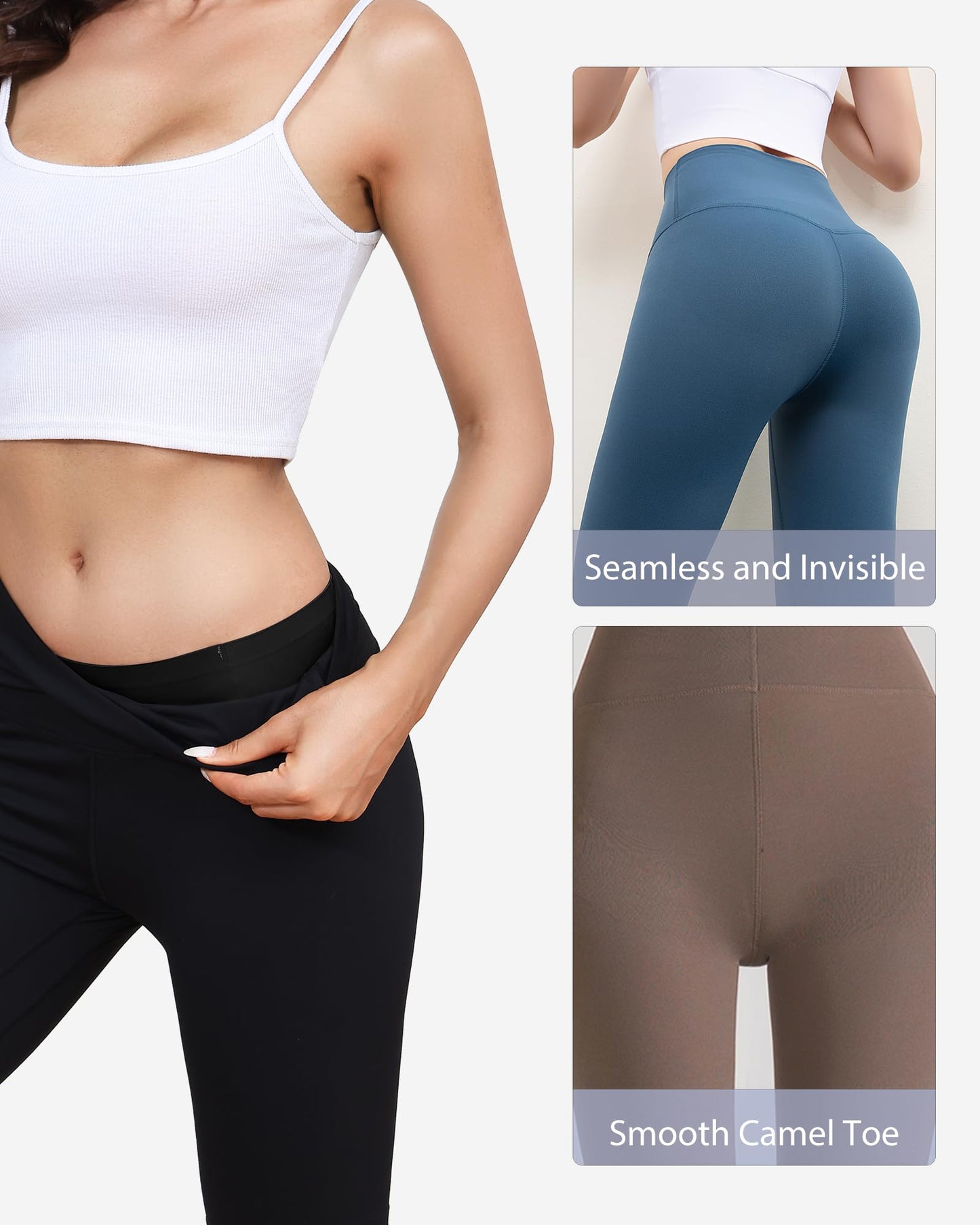 LEVAO Seamless Thongs for Women-Low Waist Invisible G-string No Show Thong Panty Liners Workout Panties S-XL