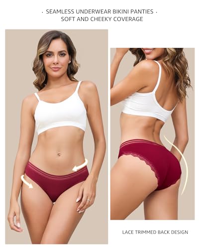 Cotton Underwear for Women Lace Soft Bikini Panties Sexy