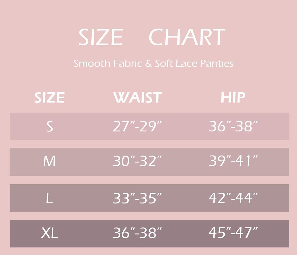 Cheeky Underwear for Women, Soft Stretch Briefs Low Rise Lace Bikini Panties
