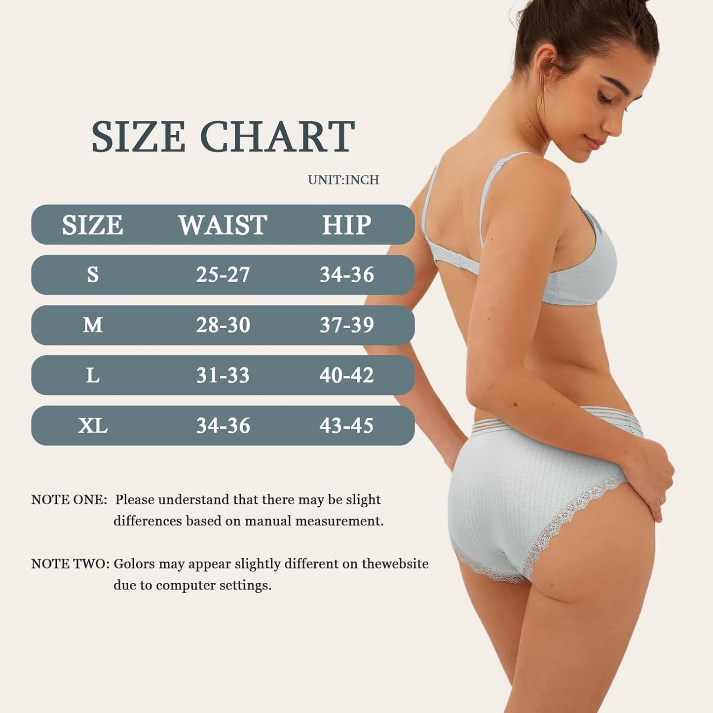 Cotton Underwear Women's Bikini Panties Breathable Hipster Stretch Full Briefs