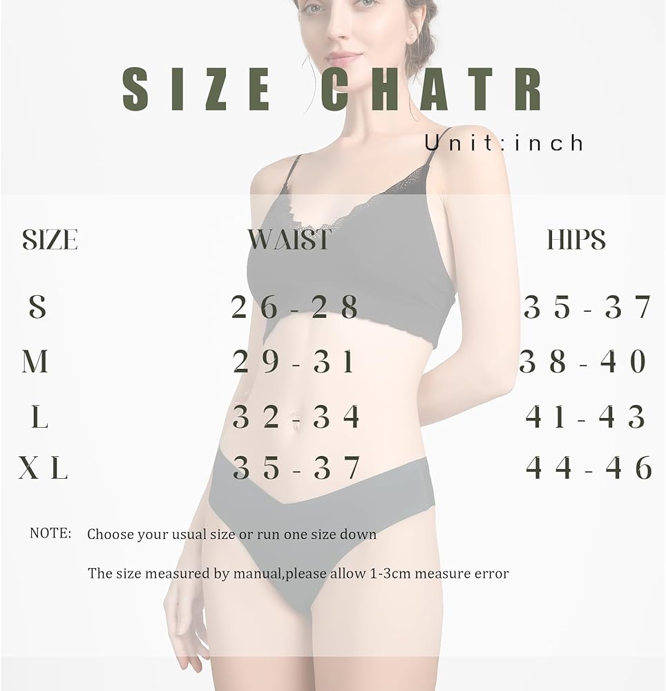 LEVAO Seamless Underwear Women Sexy Invisible No Show Cheeky Bikini Panties V-shaped