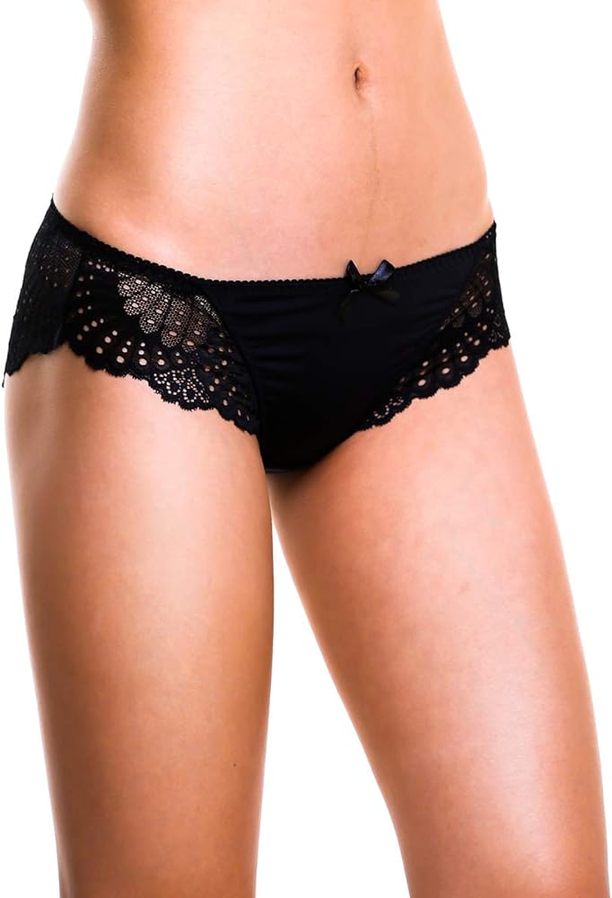 Cheeky Underwear for Women, Soft Stretch Briefs Low Rise Lace Bikini Panties