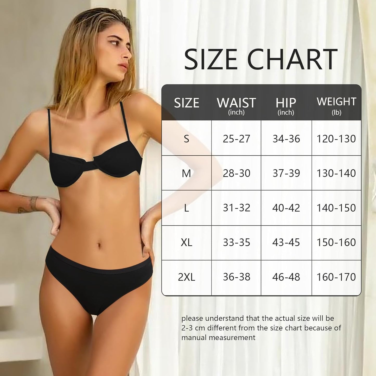 Womens Cheeky Underwear Cotton Bikini Panties Half Back Coverage Panty