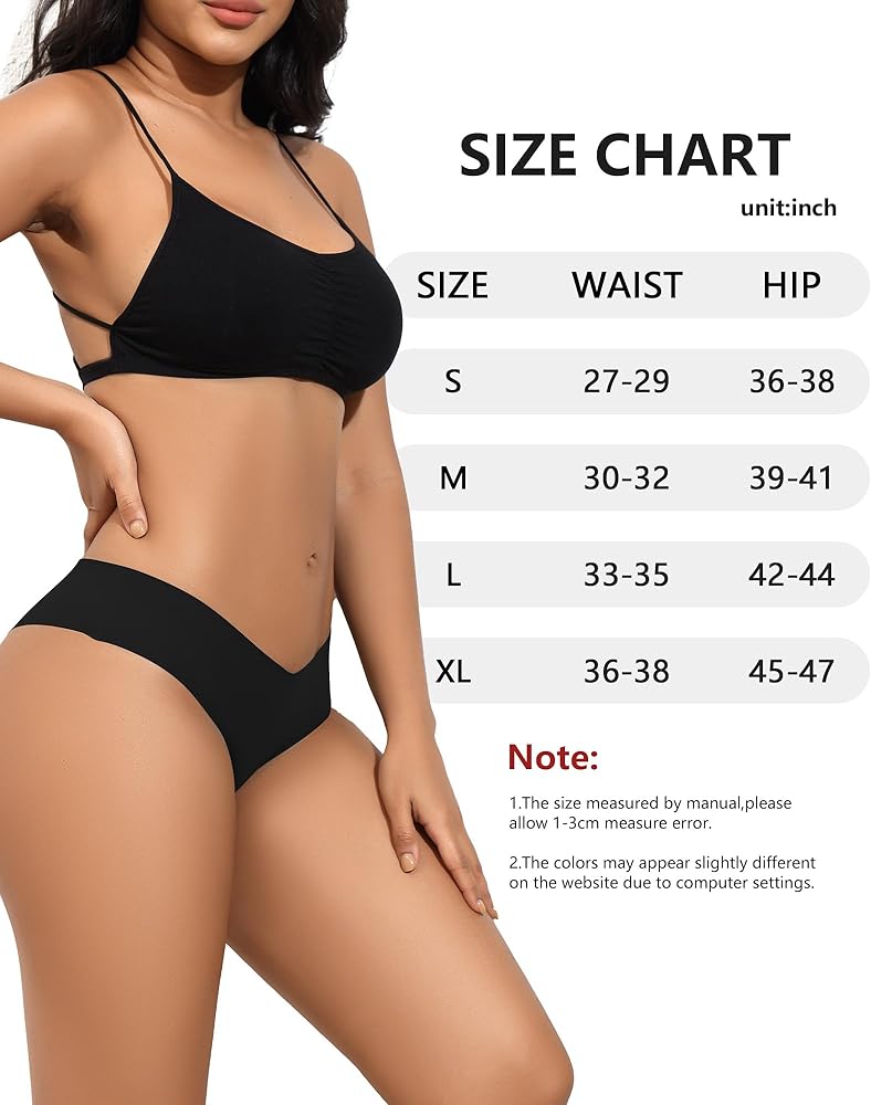 LEVAO Seamless Cheeky Underwear for Women Sexy No Show Panties