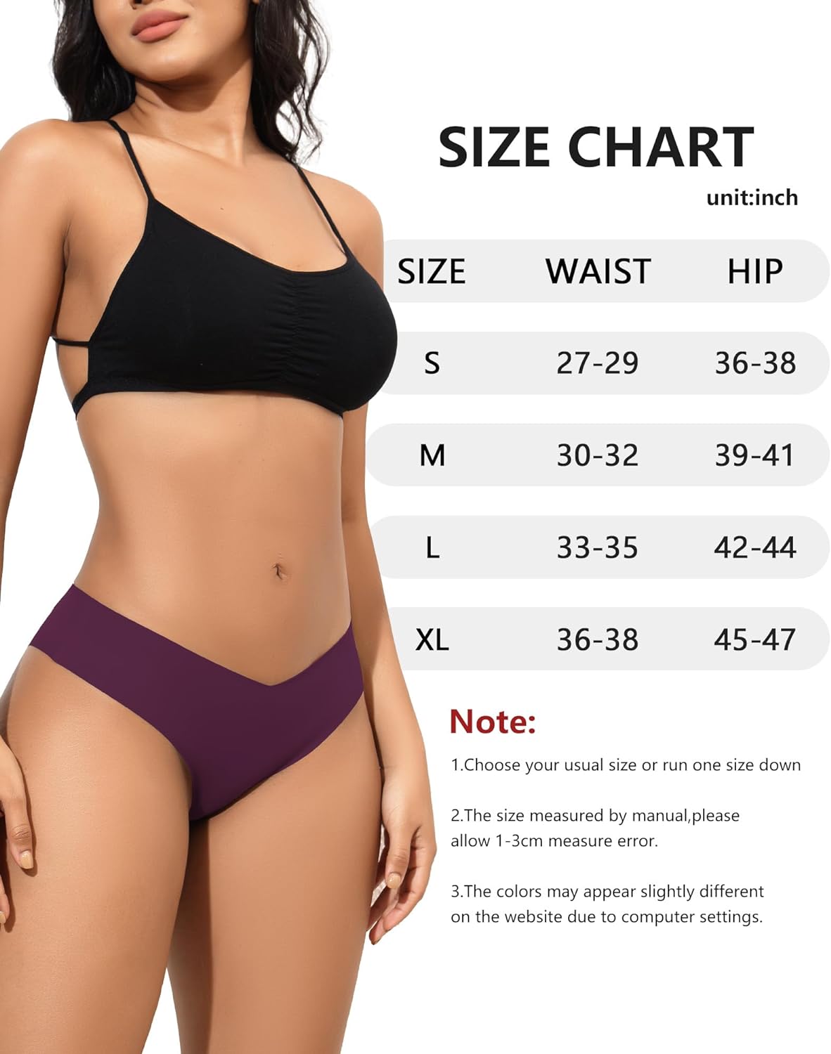 LEVAO Seamless Cheeky Underwear for Women Sexy No Show Panties