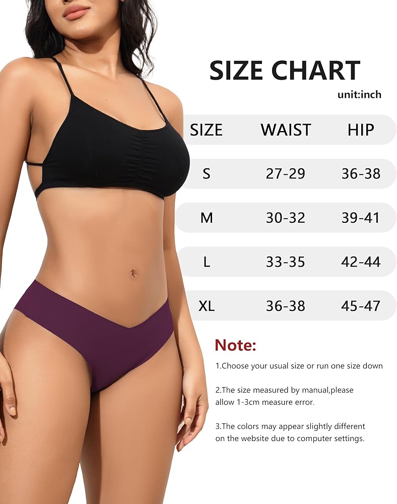 LEVAO Seamless Cheeky Underwear for Women Sexy No Show Panties