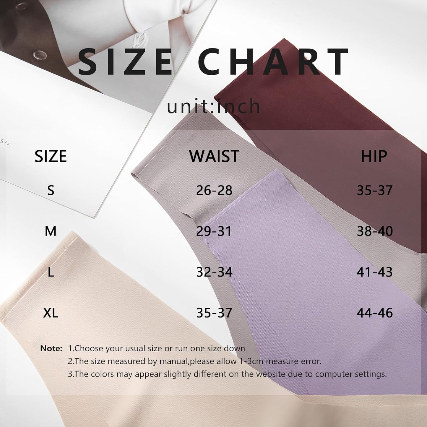 LEVAO Seamless Underwear Women Sexy Invisible No Show Cheeky Bikini Panties V-shaped