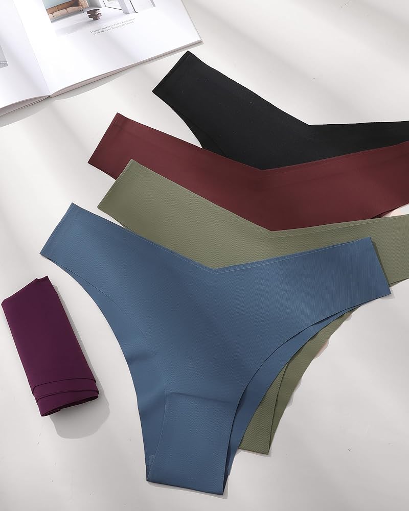 LEVAO Seamless Cheeky Underwear for Women Sexy No Show Panties