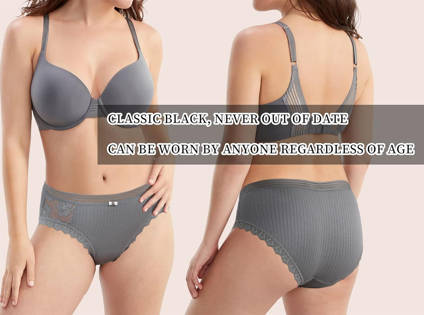 Cotton Underwear Women's Bikini Panties Breathable Hipster Stretch Full Briefs