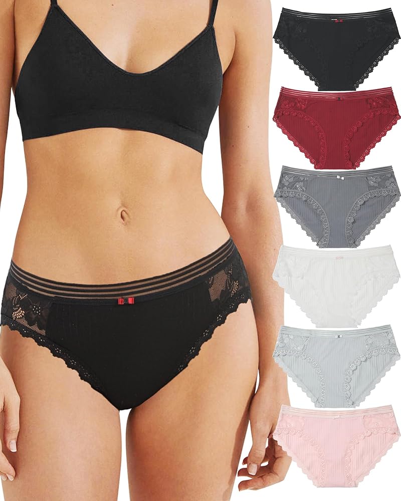 Cotton Underwear Women's Bikini Panties Breathable Hipster Stretch Full Briefs