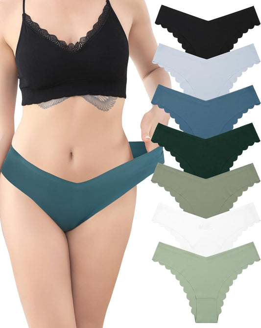 LEVAO Women Seamless Hipster Cheeky Bikini No Show Underwear Sexy Panties