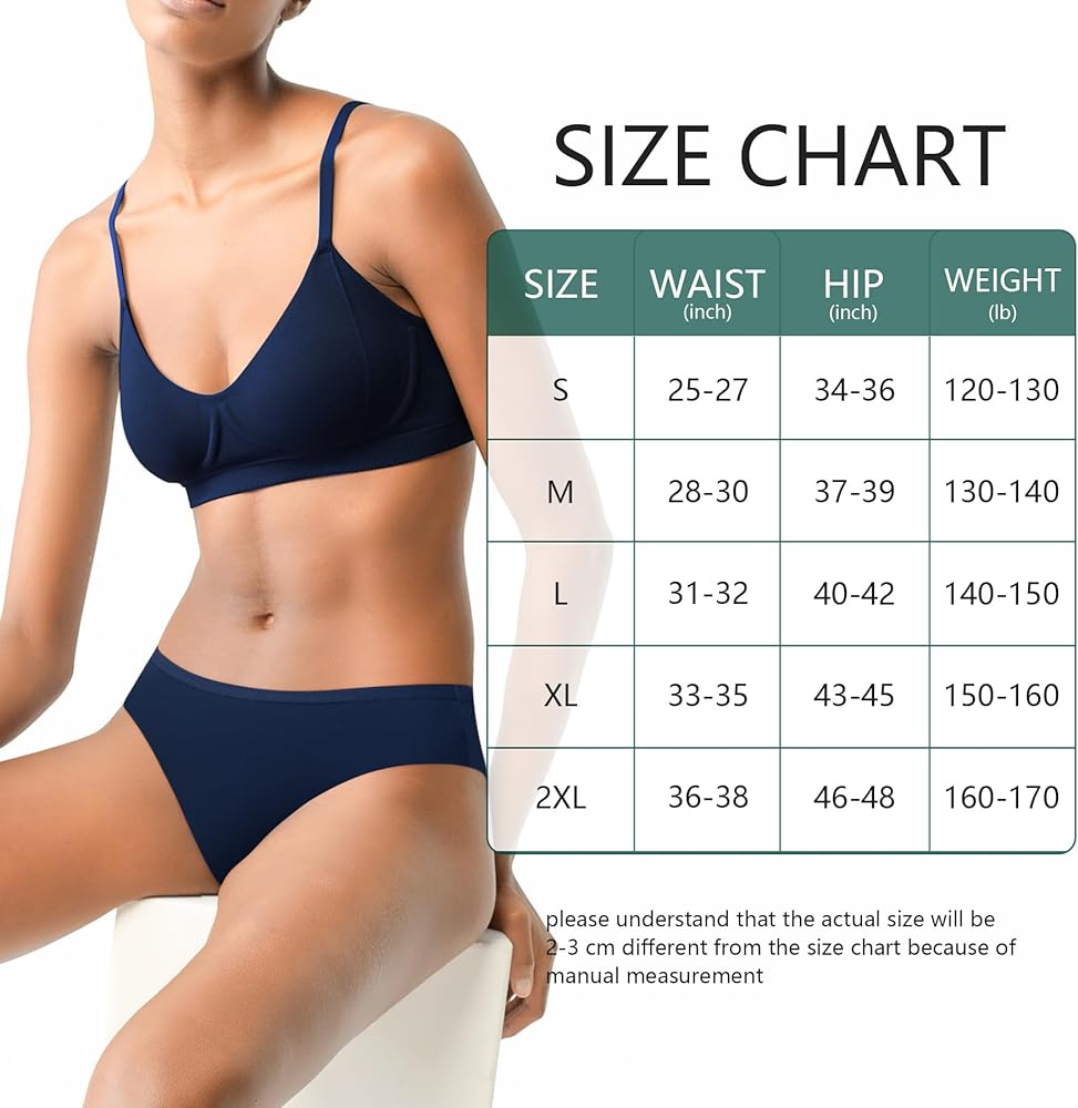 Womens Cheeky Underwear Cotton Bikini Panties Half Back Coverage Panty