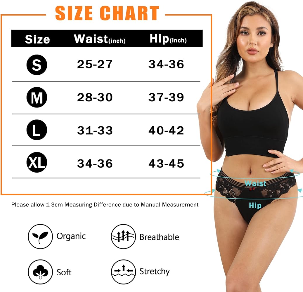 Womens Thongs Underwear Cotton Thongs Panties