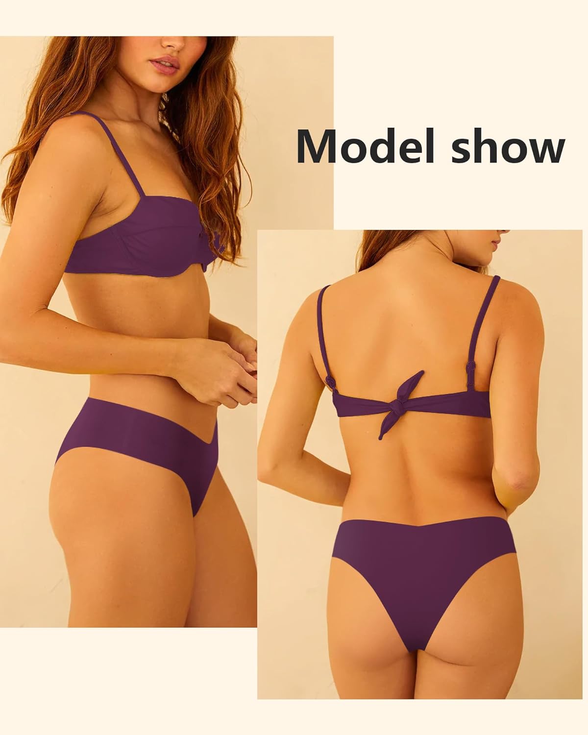 LEVAO Seamless Cheeky Underwear for Women Sexy No Show Panties