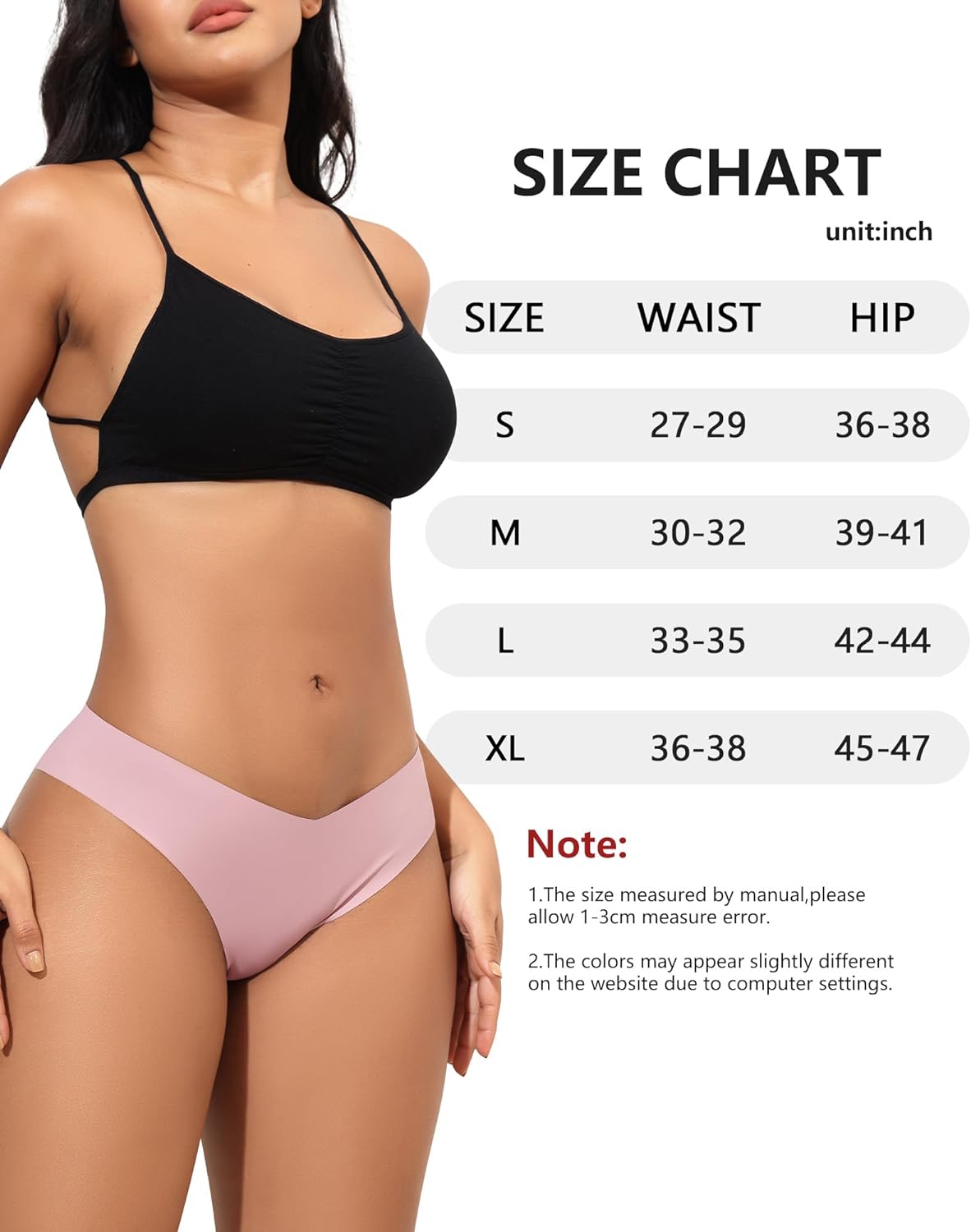 LEVAO Seamless Cheeky Underwear for Women Sexy No Show Panties
