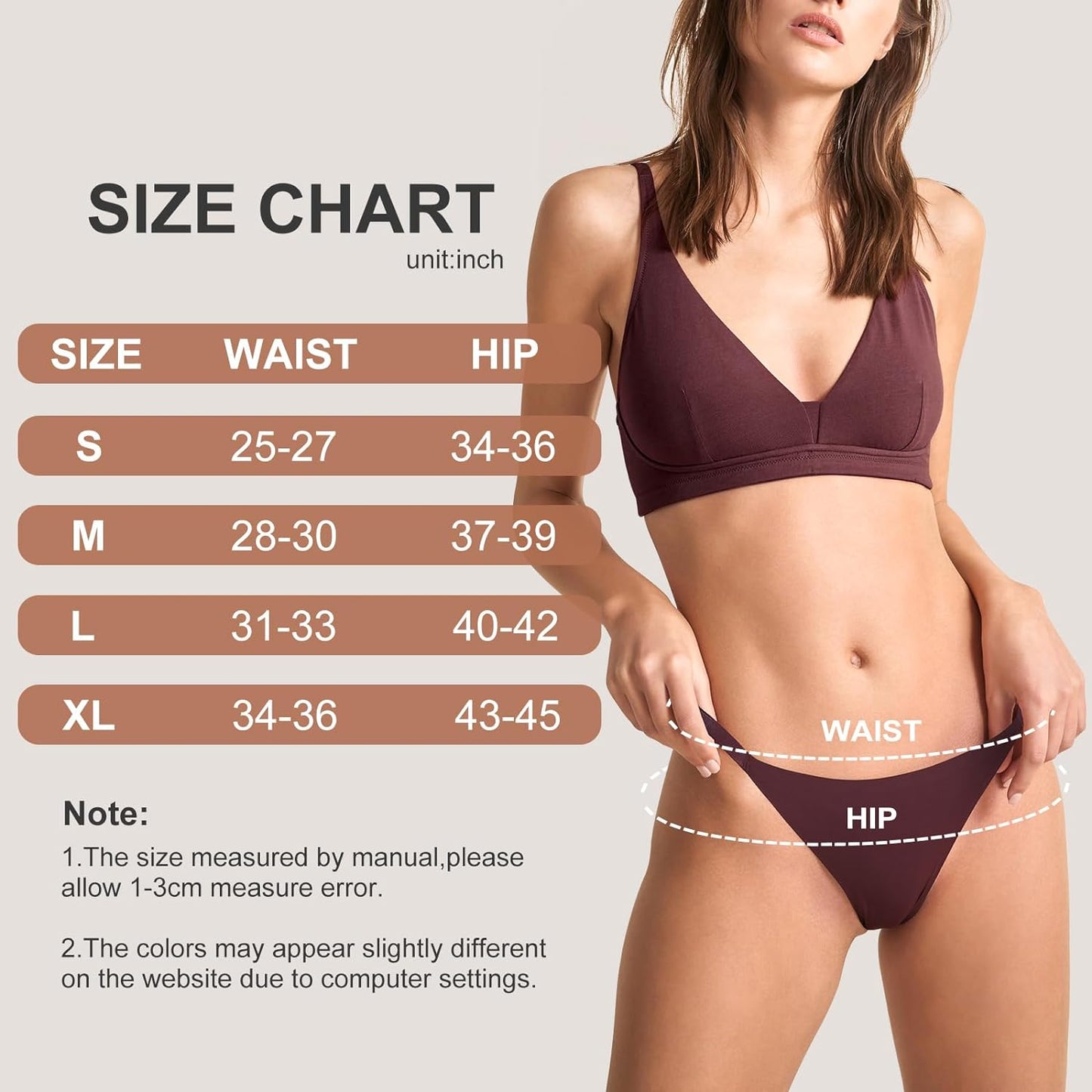 LEVAO Seamless Thongs No Show Panties Stretch Printed Underwear
