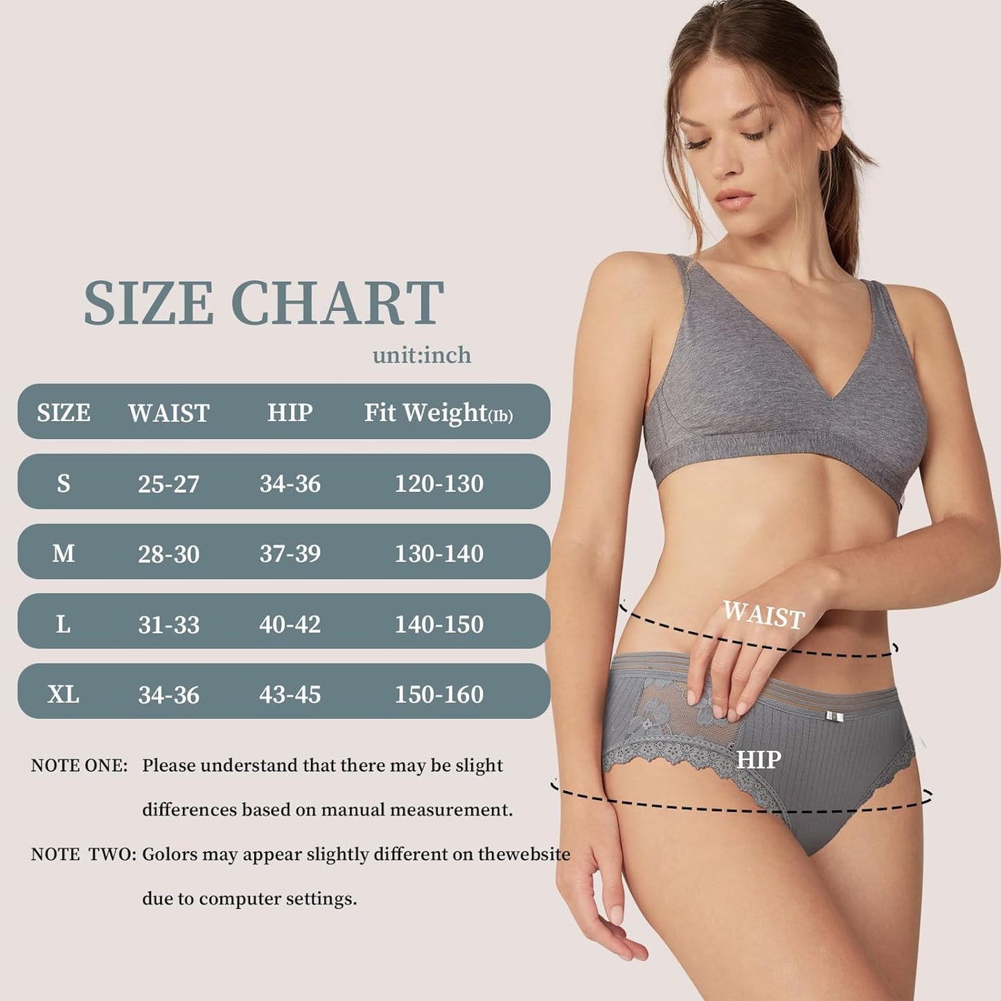 Cotton Underwear Women's Bikini Panties Breathable Hipster Stretch Full Briefs