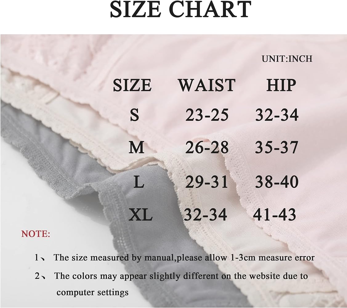 6 Pack Cotton Bikini Pantie Cheeky Underwear Half Back Coverage