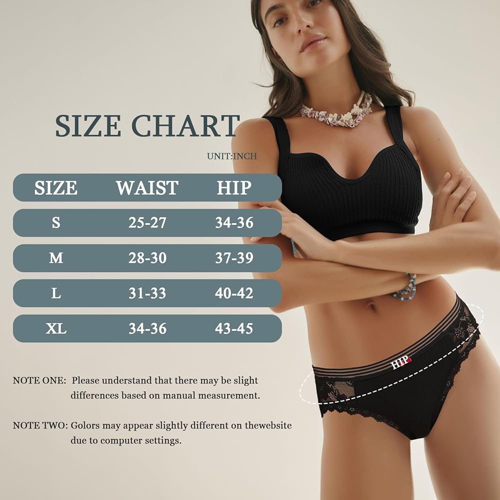 Cotton Underwear Women's Bikini Panties Breathable Hipster Stretch Full Briefs