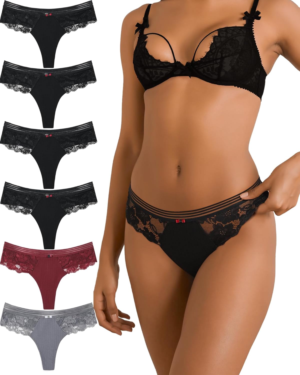 Womens Thongs Underwear Cotton Thongs Panties