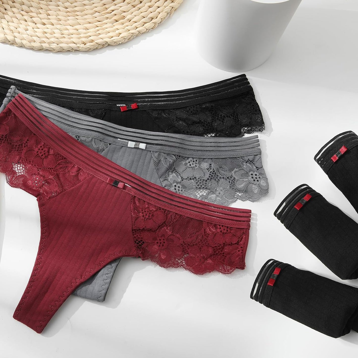 Womens Thongs Underwear Cotton Thongs Panties