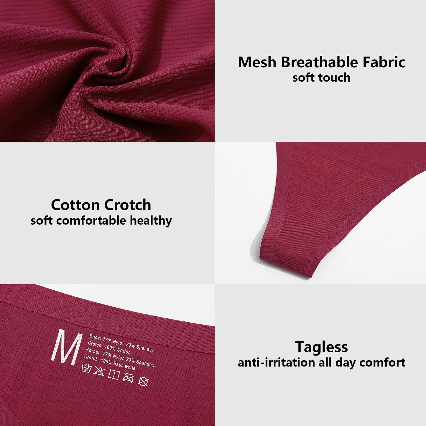 Seamless Thongs Stretch Low Rise G-String Sexy Underwear