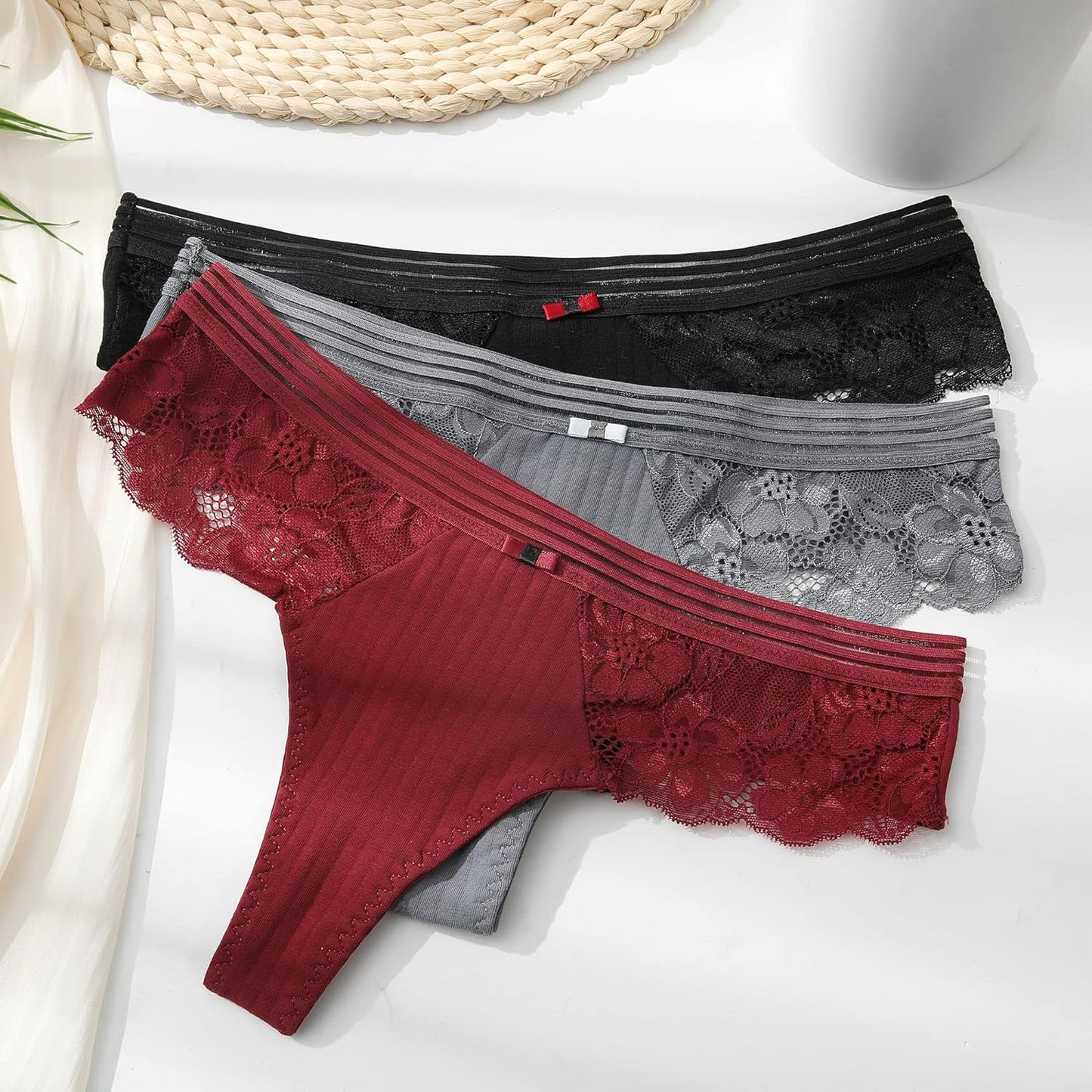 Womens Thongs Underwear Cotton Thongs Panties