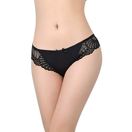 LEVAO Womens Bikini Panties Underwear Lace Hipster Seamless Sexy Hi Cuts Pack 6